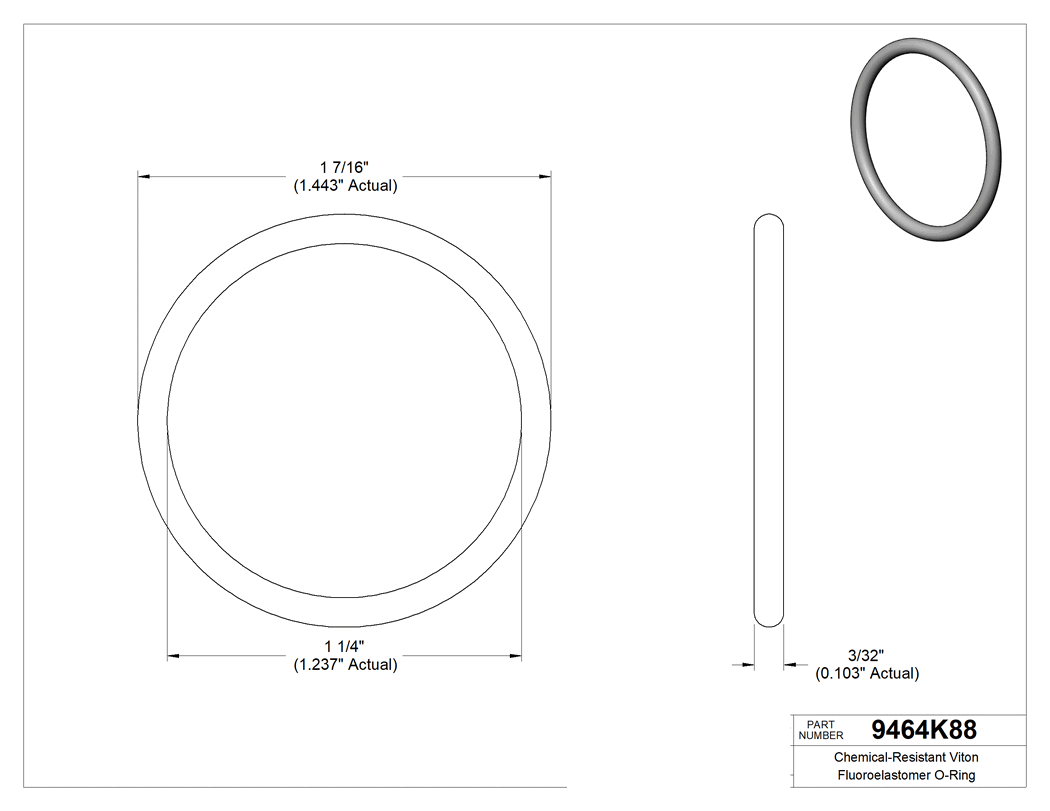 Technical drawing - 9464K88